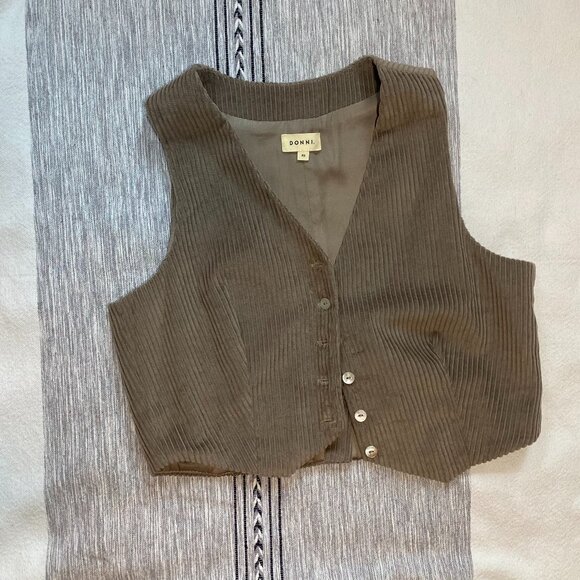 Donni Corduroy Crop Vest - XS - Picture 3 of 5
